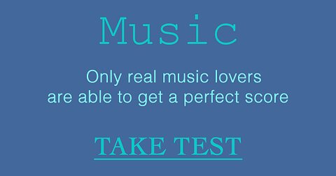 Are you a real Music lover?