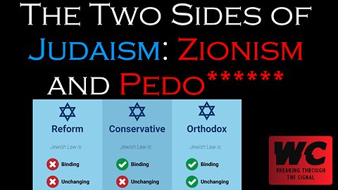 The Two Sides of Judaism: Zionism and Pedo******