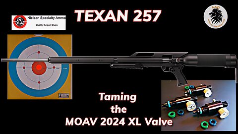 Texan 257 Taming MOAV 2024 XL Valve Test with Nielson 85gn RB-BT-HP at 85yards