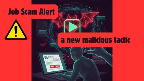 ⚠️ Job seekers - be aware of this new malicious tactic