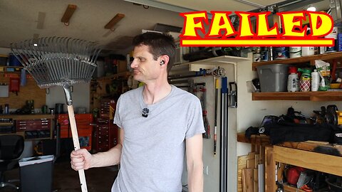 DIY Yard Rake Repair ATTEMPT