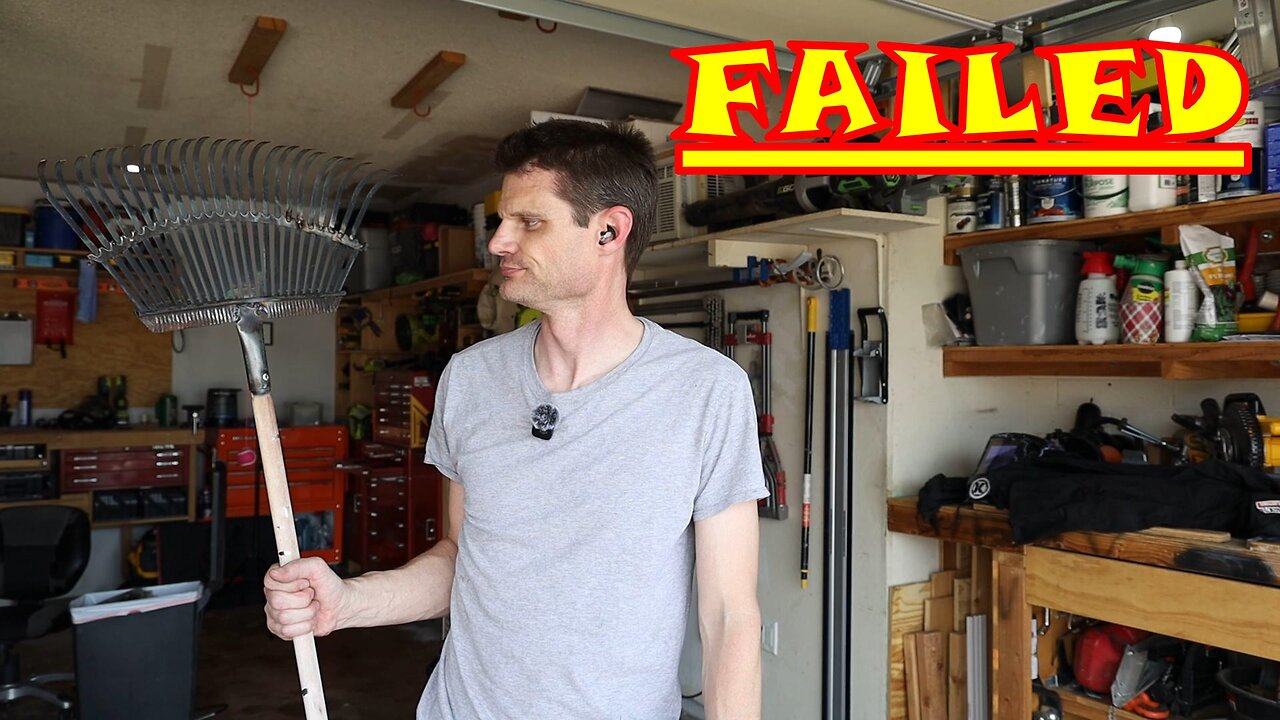 DIY Yard Rake Repair ATTEMPT