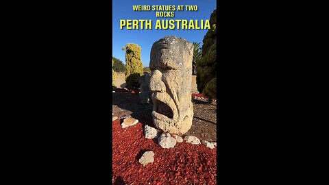 Exploring Perth Australia: Weird Statues at Two Rocks 🗿🇦🇺