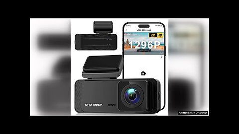 Dash Cam, Veement V300 1296P WiFi Front Dash Camera for Cars, Review