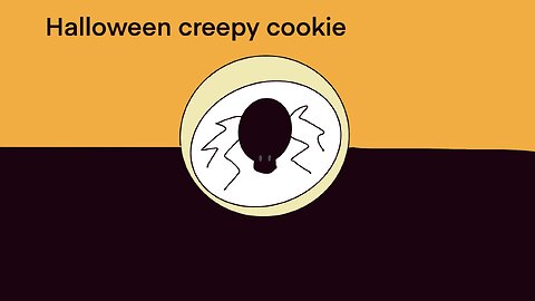Halloween creepy cookie