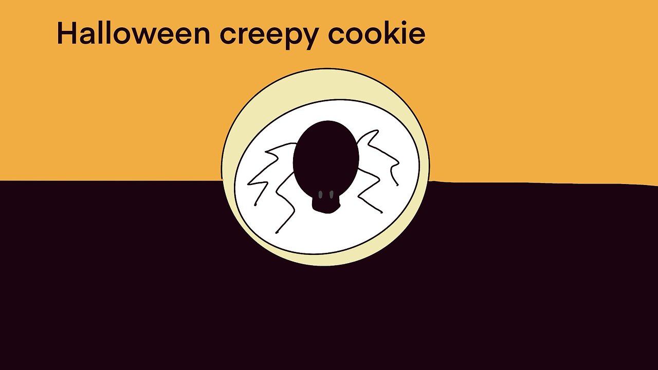 Halloween creepy cookie