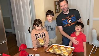 JD Vance makes biscuits with his daughter on Christmas Eve.