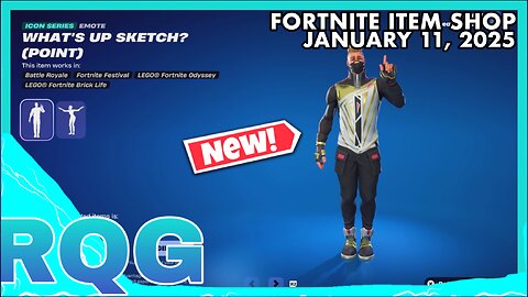 "NEW" SKETCH EMOTES BUNDLE IS HERE+NEW SKIN! FORTNITE ITEM SHOP (January 11, 2025)