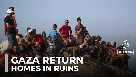 Thousands head to northern Gaza: Palestinians return to ruin neighbourhoods