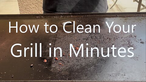 How to Clean Your Dirty Flat Grill in Minutes with Just Water