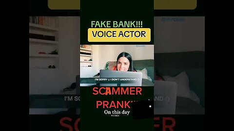 fake bank prank on a scammer