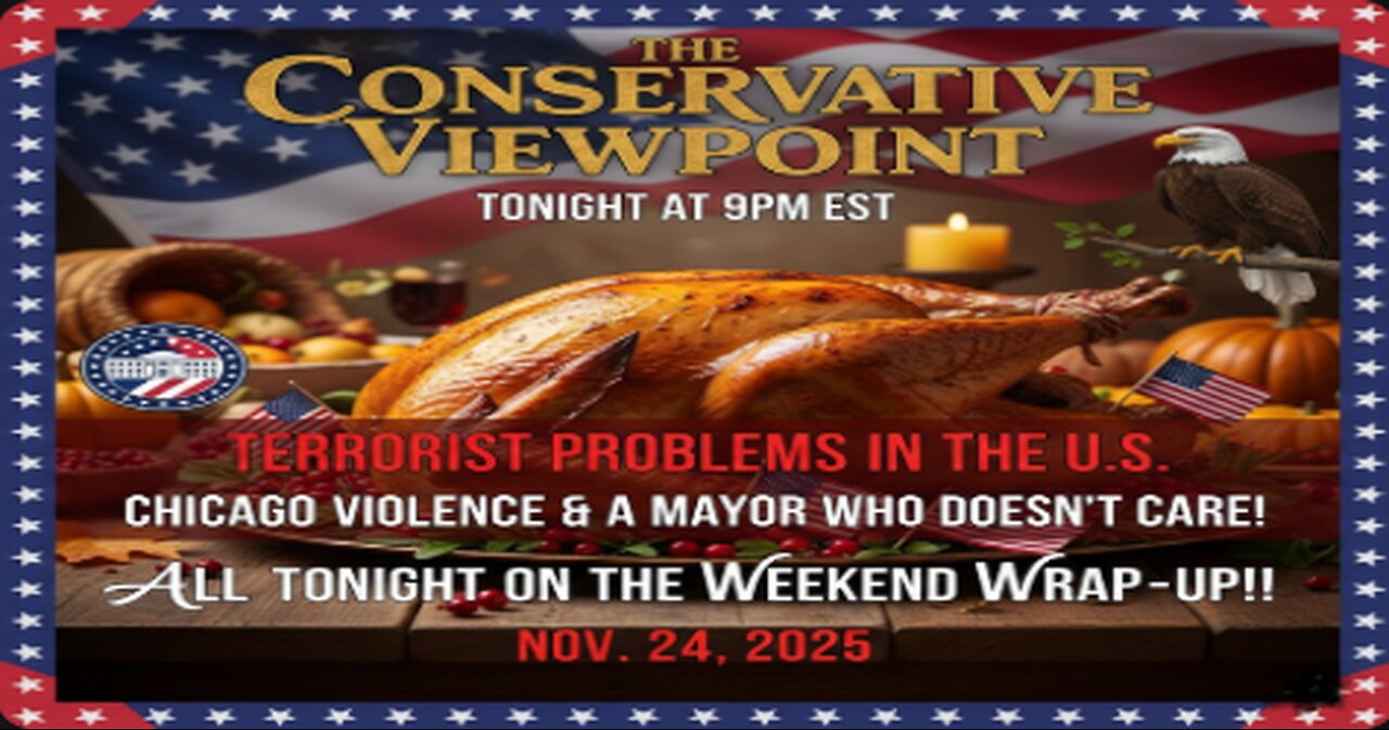 LIVE TONIGHT AT 9PM EST. ON THE CONSERVATIVE VIEWPOINT: WE HAVE A TERRORIST PROBLEM IN THIS COUNTRY!