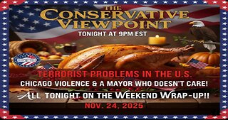 LIVE TONIGHT AT 9PM EST. ON THE CONSERVATIVE VIEWPOINT: WE HAVE A TERRORIST PROBLEM IN THIS COUNTRY!