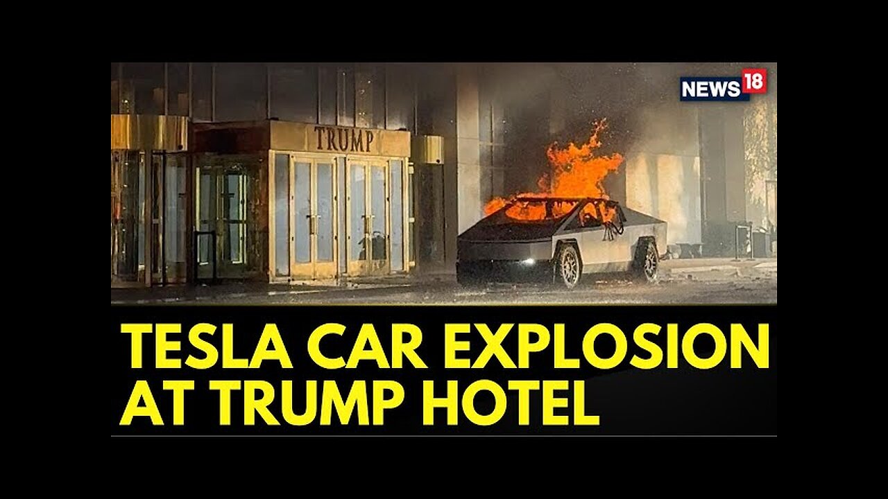 Tesla Cybertruck Explosion Outside Las Vegas Trump Hotel | CCTV Tape Accessed | News18 Breaking