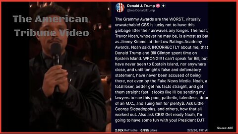 President Donald Trump Threatens to Sue Woke Comedian Over “Defamatory” Lie