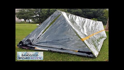 Camping Sun Protection Space Blanket Foldable EmergencyTent Survival Insulation Blanket Review