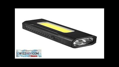 Multi-Functional Strong LED Flashlight With COB Side Light Portable USB Rechargeable Mini Review