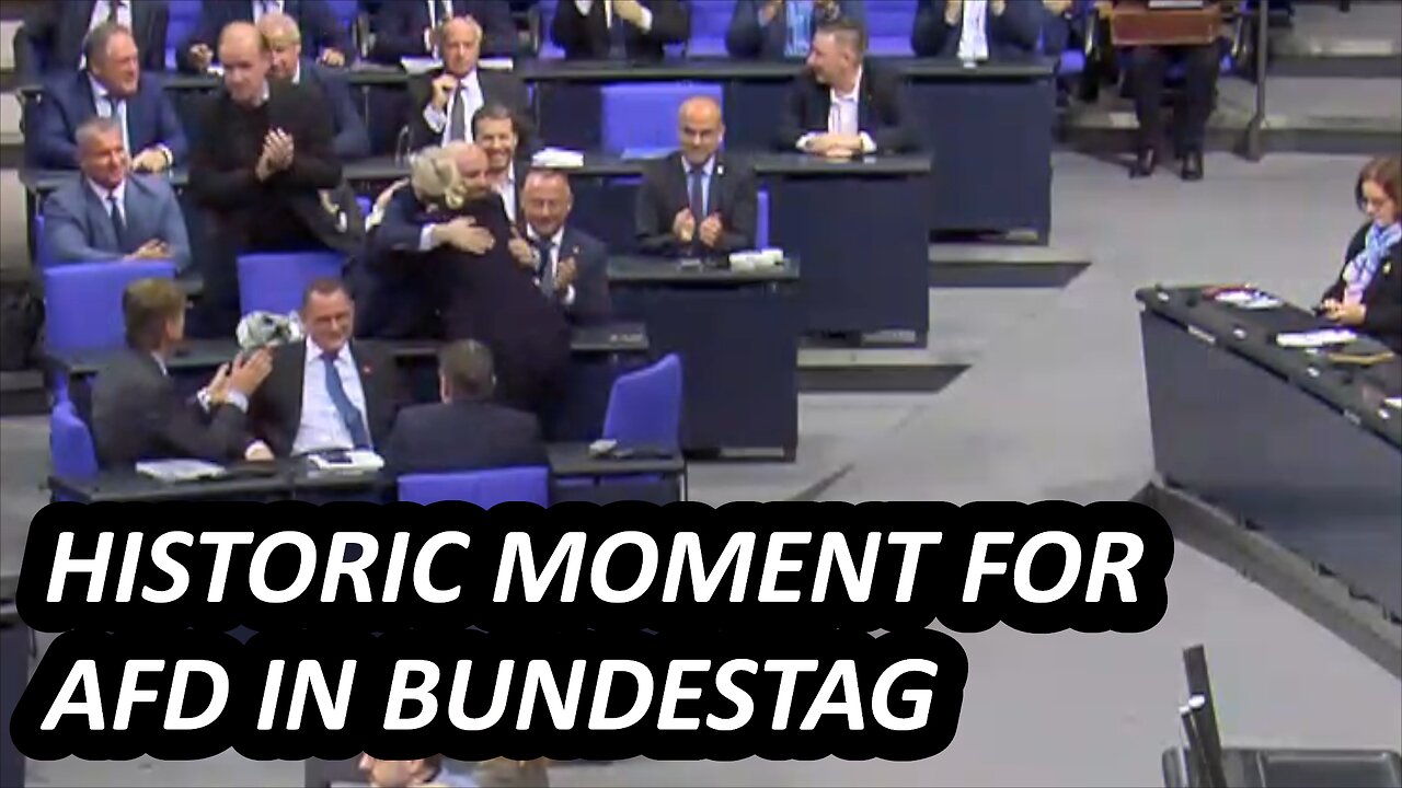 AfD celebrate as Union rely on their support for first time to win Bundestag vote, English subtitles