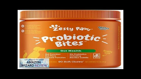 Zesty Paws Probiotics for Dogs Digestive Enzymes for Gut Flora Digestive Review