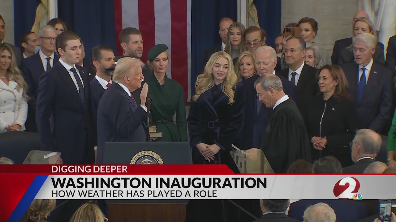 Inauguration move inside:Is this the coldest inauguration day on record ?