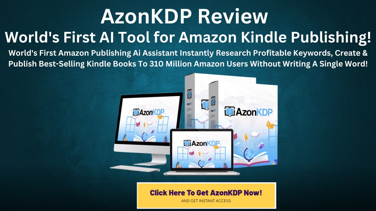 AzonKDP Review - World's First AI Tool for Amazon Kindle Publishing!