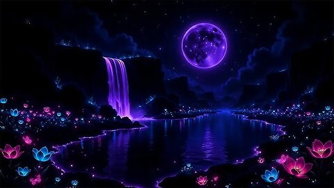 🧘 ♀ Lo-fi Soundscape Dim Nightlight Screen To SLEEP or STUDY Dark🧘 ♀ Sounds Water Rain MusicBox