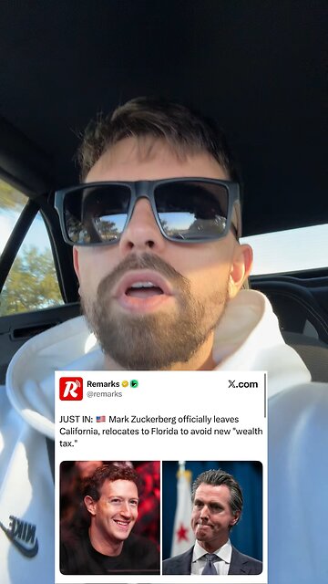 Mark Zuckerberg officially leaves California and relocates to Florida to avoid new “wealth tax.”