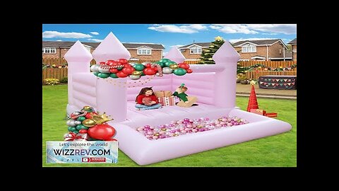 Inflatable Bounce House with Ball Pit 10x8x8 FT Pink Inflatable Indoor Bounce Review