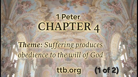 1 Peter Chapter 4 (Bible Study) (1 of 2)