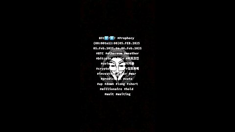 BTC⬆️?⬇️? #Prophecy (00:00to12:00)05.FEB.2025 05.Feb.2025.to.06.Feb.2025