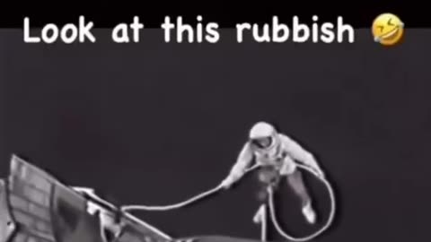 This "space walk" was broadcast live on TV - people are so easily fooled