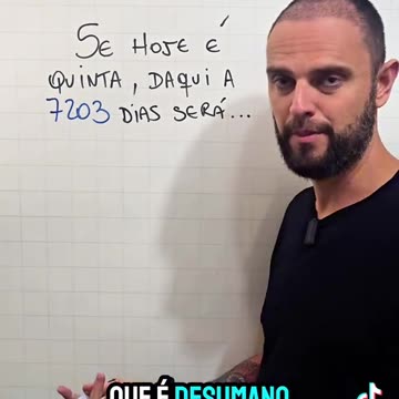 Como descobrir o dia da semana