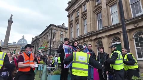Easier to rip flags out of the hands of young girls, than to get machetes off feral invaders