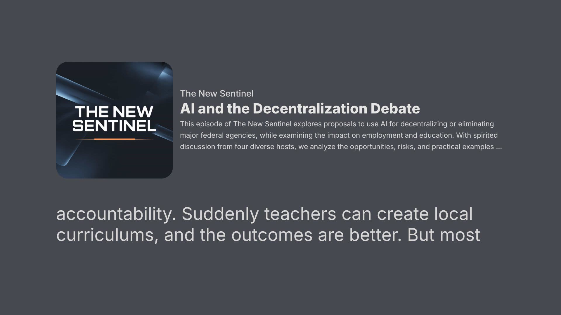 AI and the Decentralization Debate