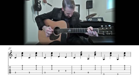 The Unclouded Day - Carter Style Flatpicking Guitar Lesson (Sheet Music + TAB)