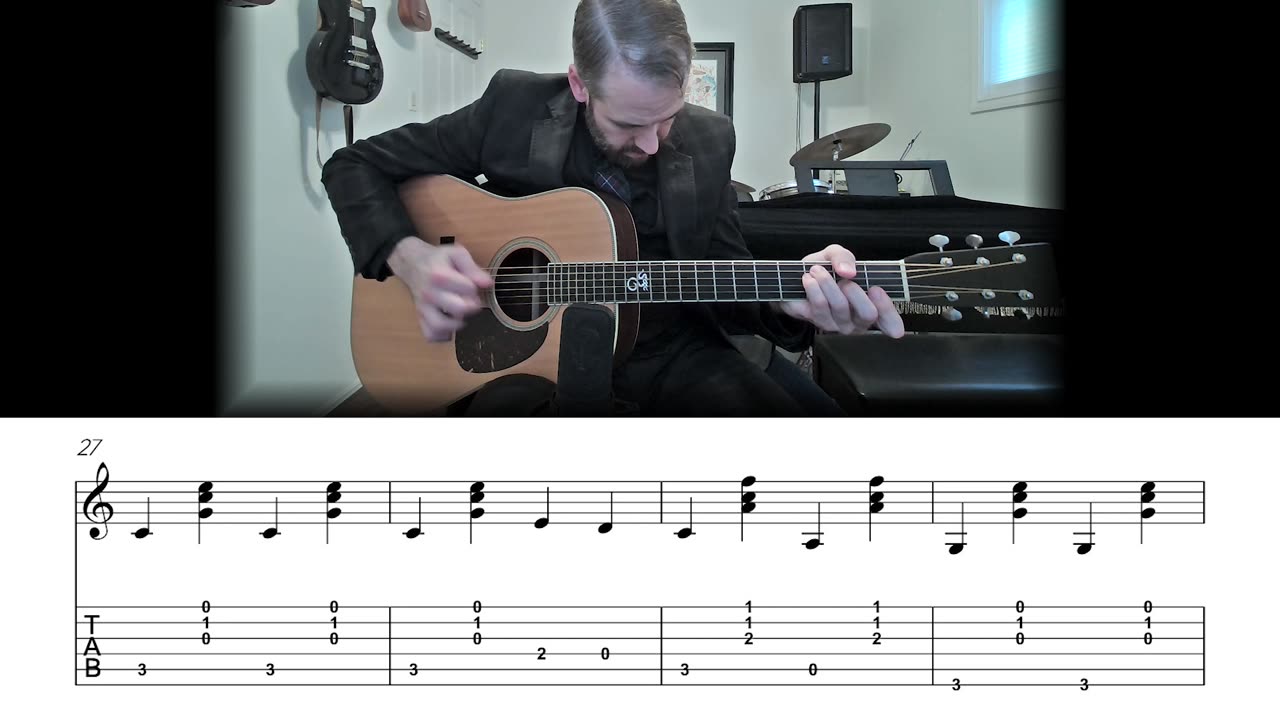 The Unclouded Day - Carter Style Flatpicking Guitar Lesson (Sheet Music + TAB)