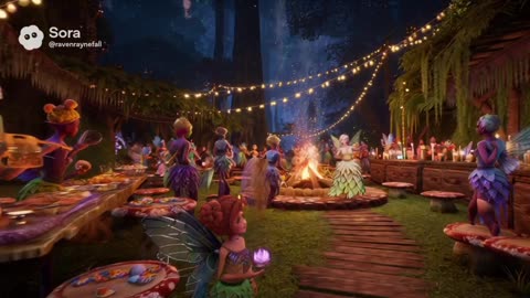 The Night the Mortal Child Drank Starlight, AI Video