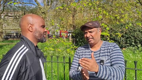 Speakers Corner - Uncle Sam talks to Saeed who wants to tell us Muhammad was not