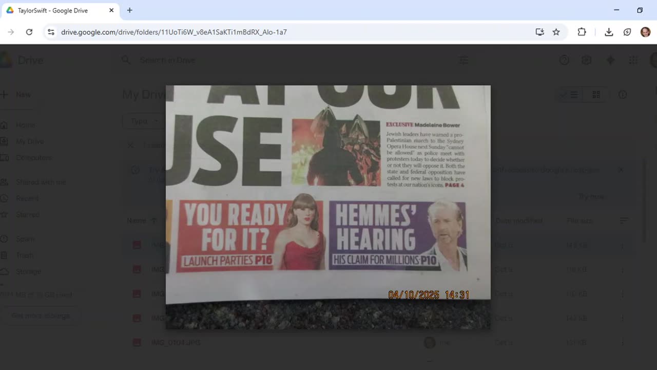 Psyop actor gushes about Tay Tay on train swiftly followed by her on newspaper cover