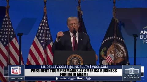 LIVE - President Trump Delivers Remarks At America Business Forum