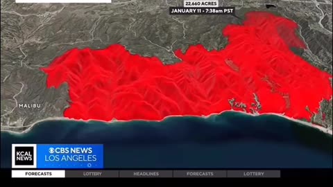 Animation of how LA Wildfire Progresses overtime