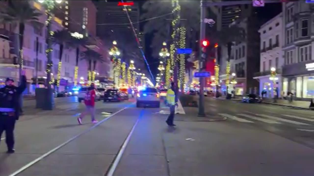 At least 10 people killed after driver in pickup truck plows into crowd in New Orleans