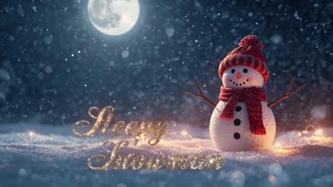 ✨ Sleepy Snowman – Gentle Christmas Lullaby for Kids | Peaceful Winter Sleep Music ☃️❄️