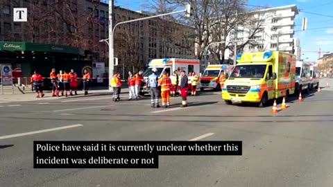 TWO DEAD AFTER CAR DRIVES INTO CROWD IN MANNHEIM GERMANY