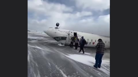 Delta Plane Crashes, Flips At Toronto Airport