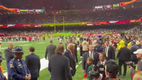 President Trump just met with the New Orleans attack victims’ families at the Super Bowl