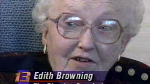 January 11, 1995 - Greencastle's "Chewing Gum Lady", Edith Browning '27