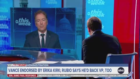 Rand Paul says he's a "No" on Vance for 2028