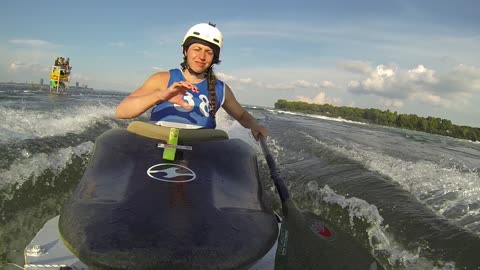 Sandra and Other Ladies Compete in Eau Vive - Rescue Board Seadoo Cam