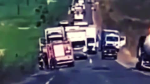 Truck Carrying Gas on Highway, Huge Explosion😲🥺